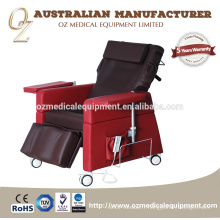 Chaise électrique de sofa de chaise de sofa d&#39;hôpital de chaise de transfusion sanguine pour les personnes âgées